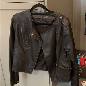 Topshop Faux Leather Jacket